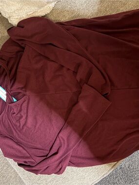 Staccato Women's Maroon Long-Sleeve Knit Top
